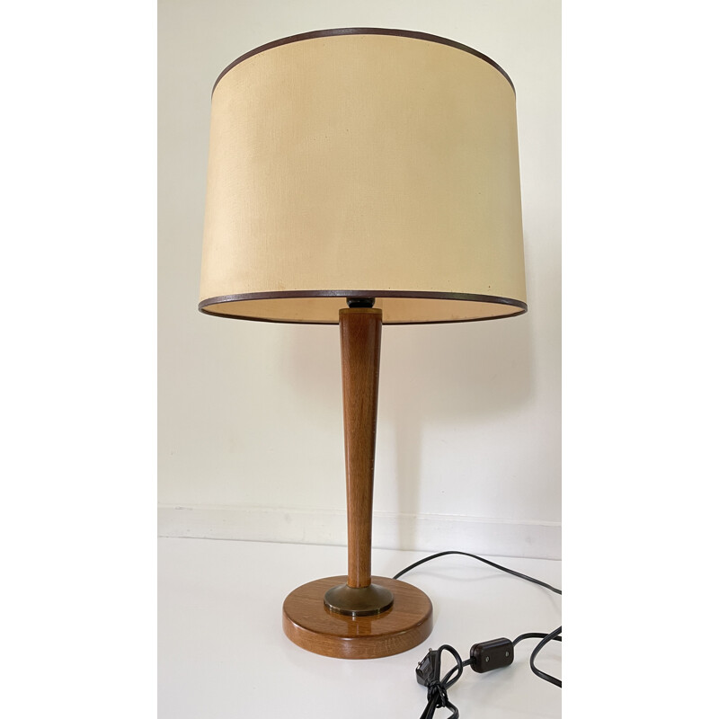 Vintage wooden lamp by Unilux, 1960s