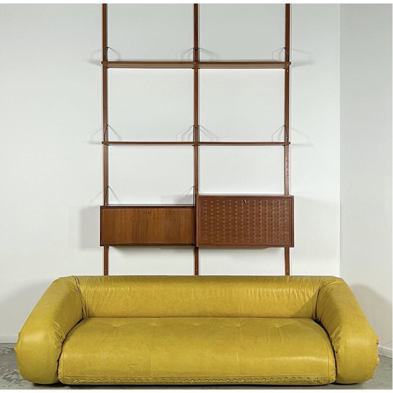 Vintage modular wall shelf "Royal System" by Poul Cadovius for Cado Denmark, 1960