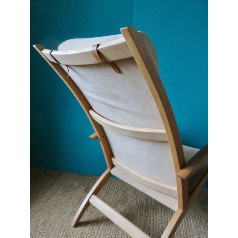 Paar vintage fauteuils van Bill Potter voor VEJLE Møbel Fabrik. Denemarken 2000