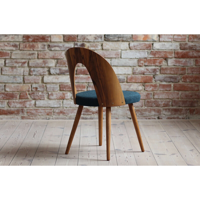 Set of 4 mid-century dining chairs in kvadrat fabric by Antonin Šuman