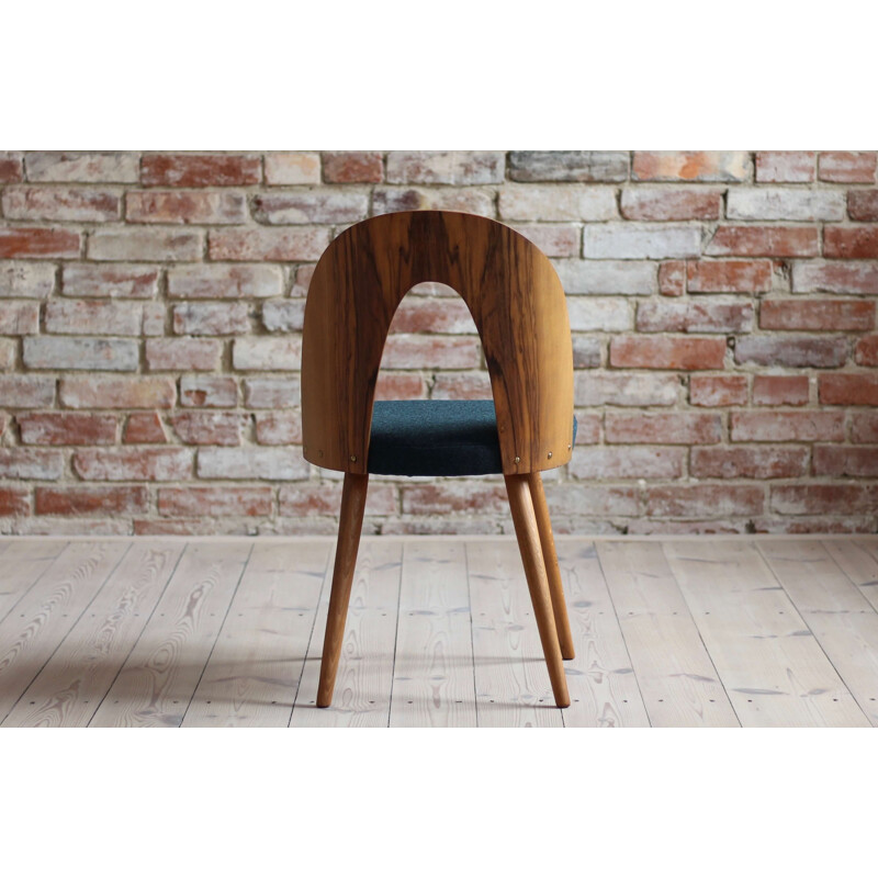 Set of 4 mid-century dining chairs in kvadrat fabric by Antonin Šuman