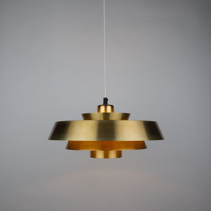 Danish vintage pendant lamp Nova by Jo Hammerborg for Fog og Morup, 1963