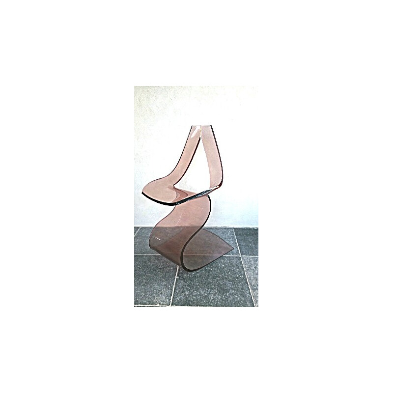 "Lucite" chair, Michel DUMAS - 1970s