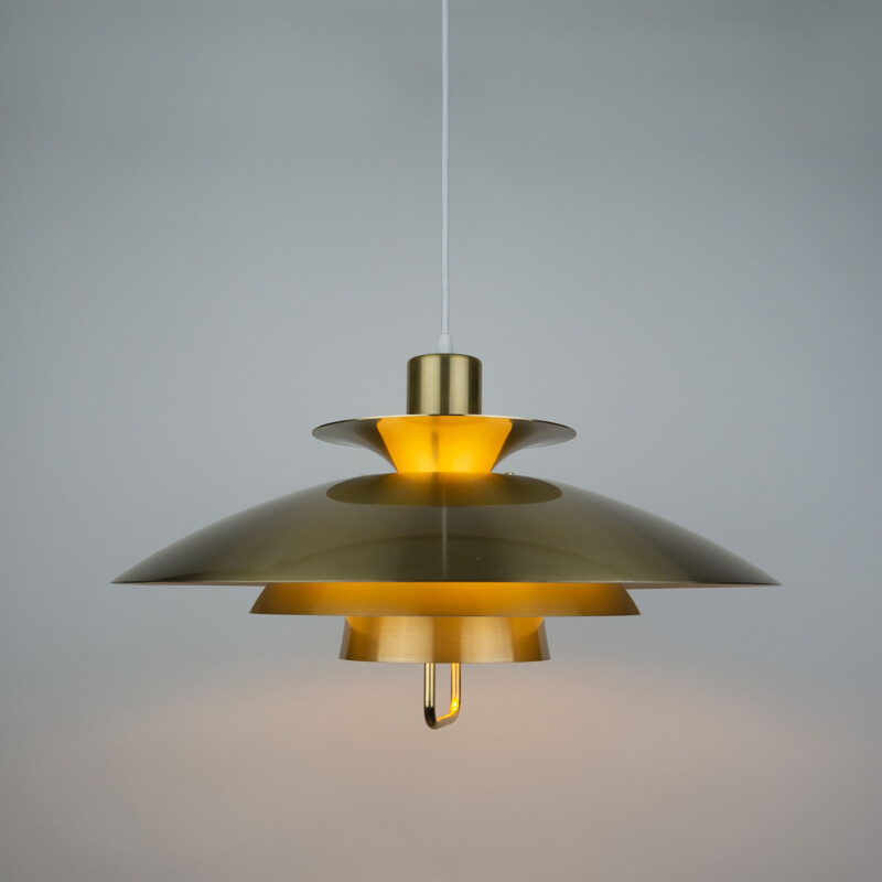 Danish vintage pendant lamp by Kurt Wiborg for Jeka, 1980s