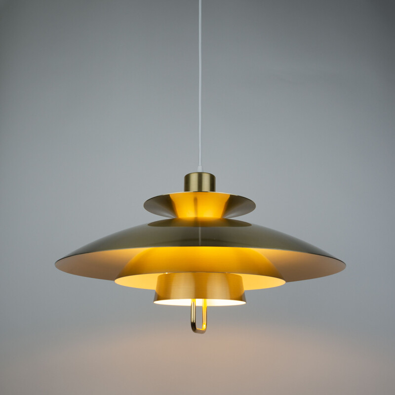 Danish vintage pendant lamp by Kurt Wiborg for Jeka, 1980s