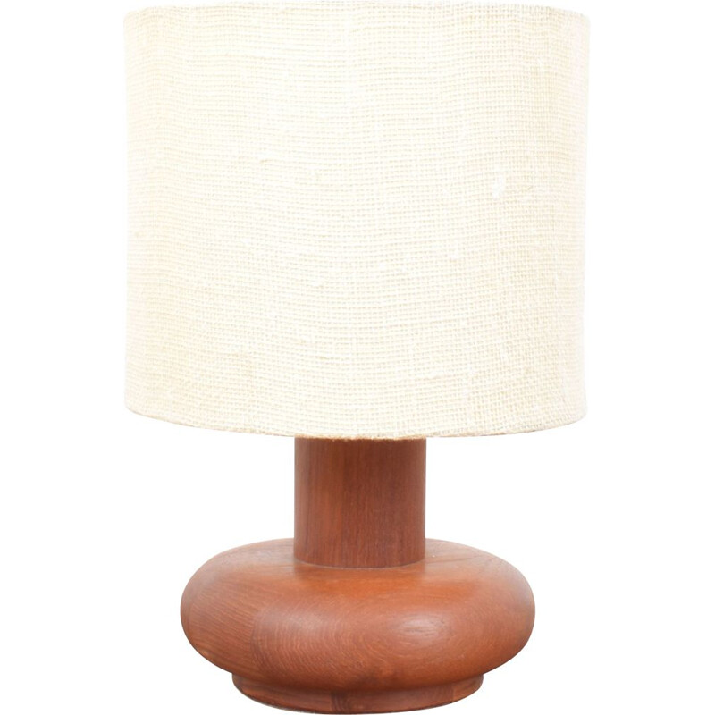 Lampada da tavolo danese vintage in teak, 1960