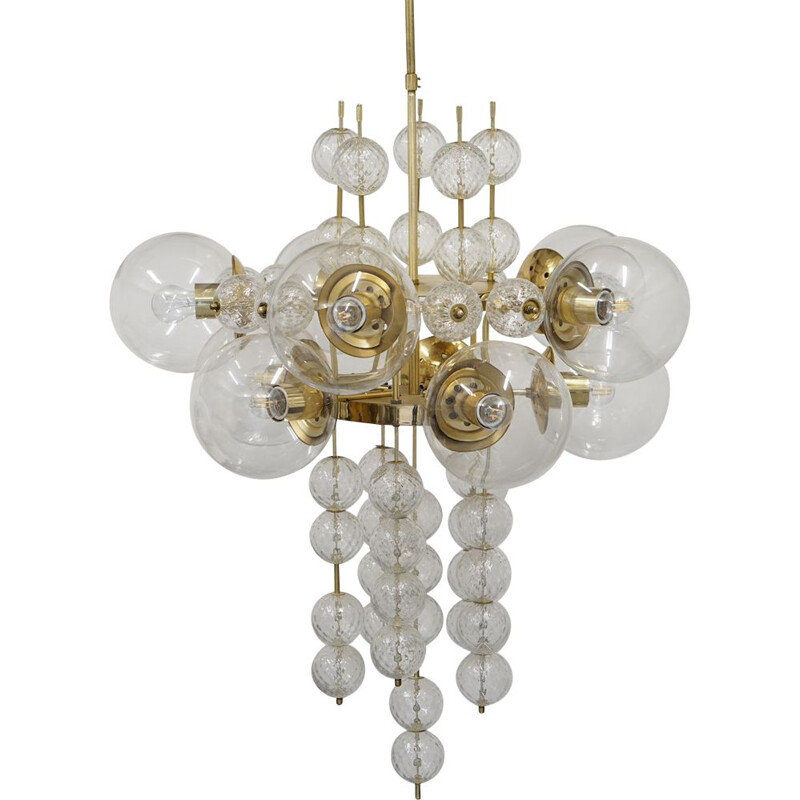 Vintage chandelier by Kamenicky Senov for J. Bejvl