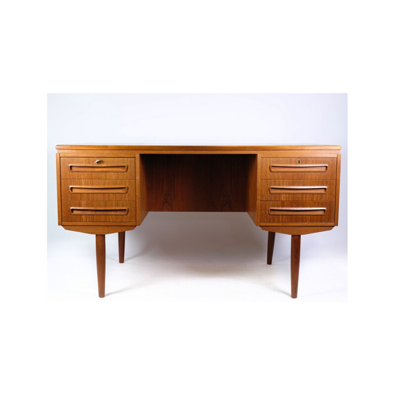Danish vintage desk in teak by Ap Furniture Svenstrup, 1960s