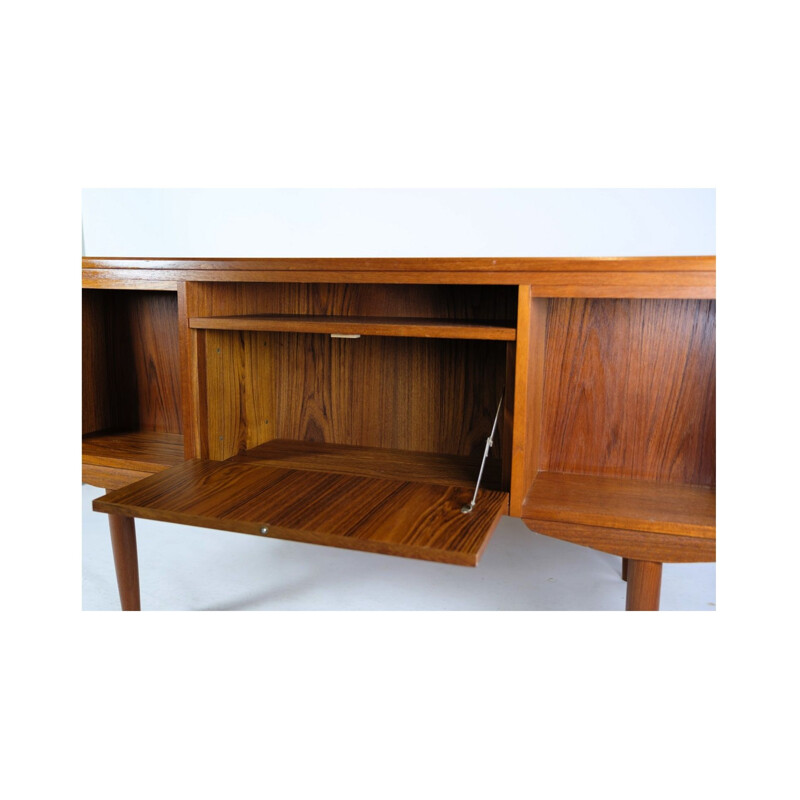 Vintage Deens teakhouten bureau van Ap Furniture Svenstrup, 1960