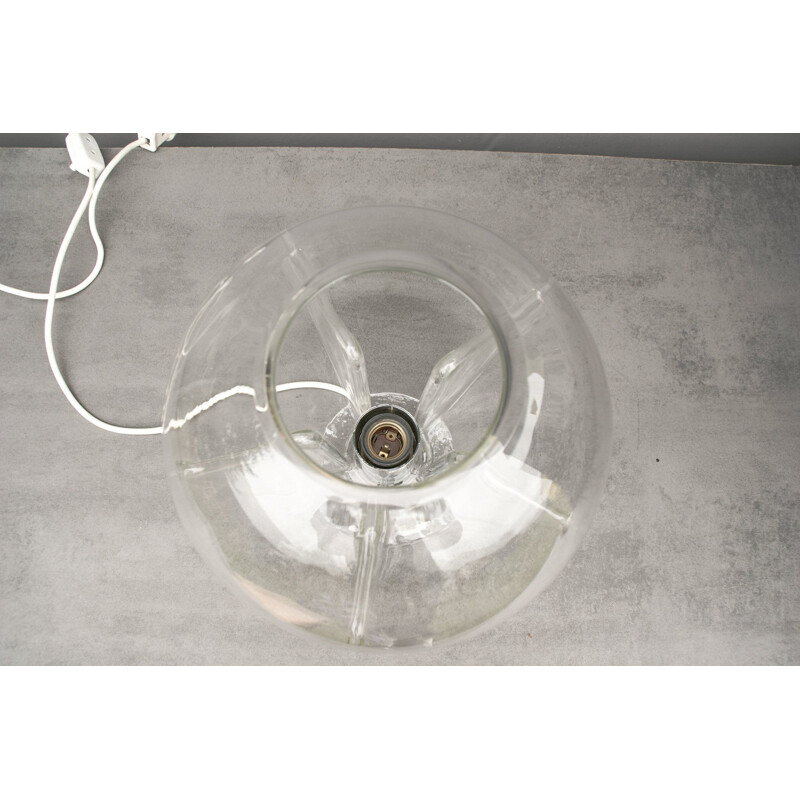 Lampe de table Nuphar vintage en verre par Toni Zuccheri pour Veart, 1970