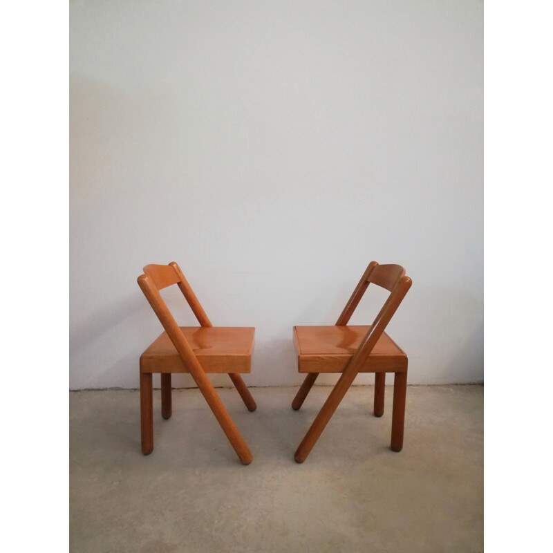 Pair of vintage vat chairs by Roberto Pamio and Renato Toso for Stilwood, 1972