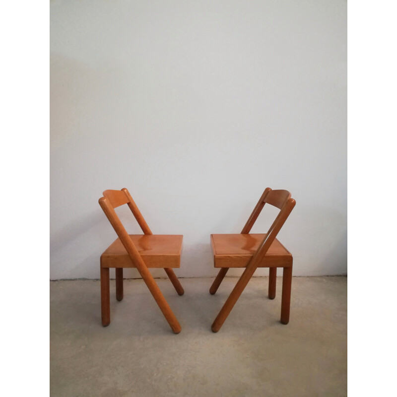 Pareja de sillas de cuba vintage de Roberto Pamio y Renato Toso para Stilwood, 1972