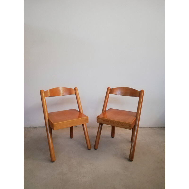 Paire de chaises vintage vat de Roberto Pamio et Renato Toso pour Stilwood, 1972