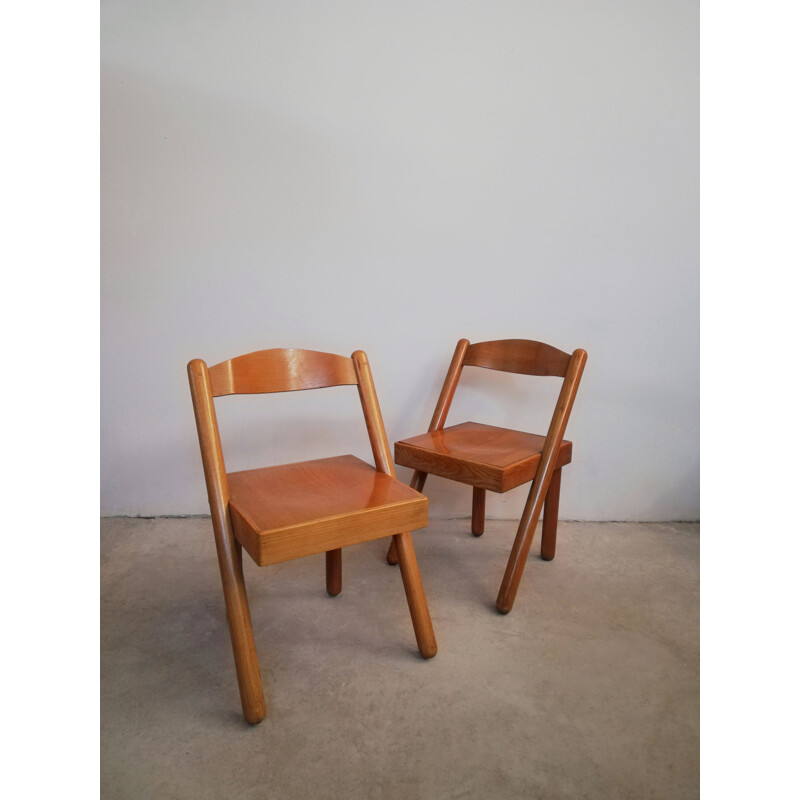 Paire de chaises vintage Vat de Roberto Pamio et Renato Toso pour Stilwood, 1972