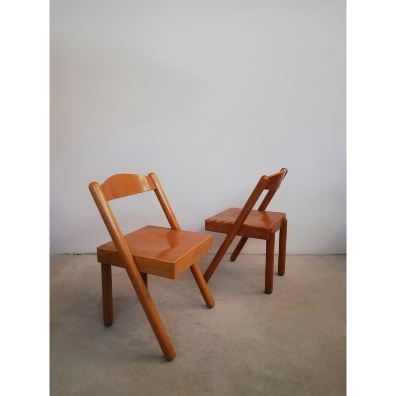 Pair of vintage vat chairs by Roberto Pamio and Renato Toso for Stilwood, 1972
