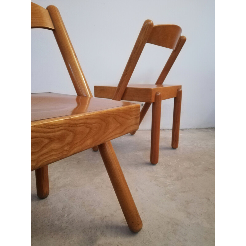 Par de cadeiras de cuba vintage de Roberto Pamio e Renato Toso para Stilwood, 1972