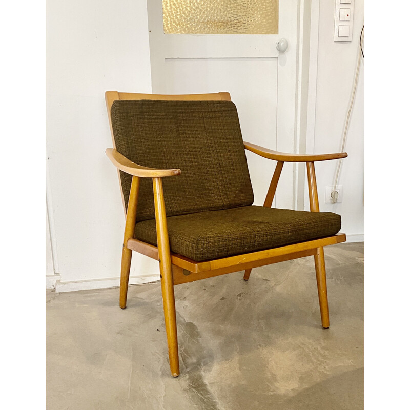 Vintage Boomerang armchair by Thonet, 1960