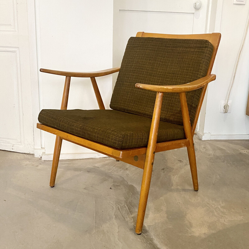 Vintage Boomerang armchair by Thonet, 1960