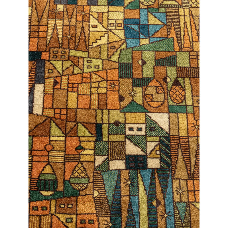 Vintage Vorwerk wollen tapijt, Duitsland 1970