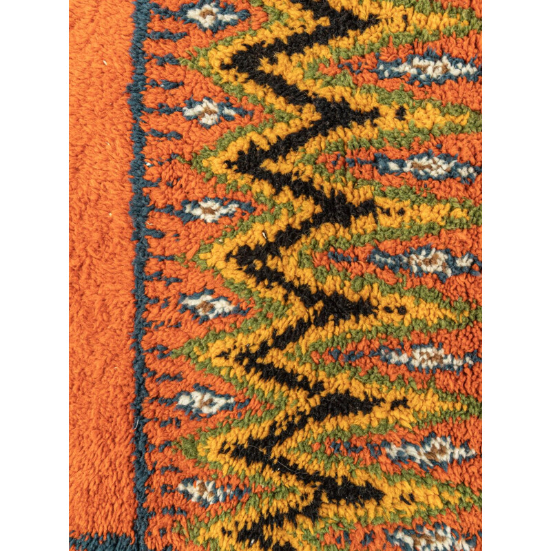 Vintage Berber wool carpet, Morocco 1960
