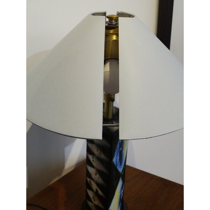 Large ceramic Italian Tasca table lamp - 1980s