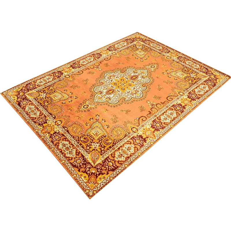 Tapis vintage en laine vierge avec motif "Persian", Allemagne 1960