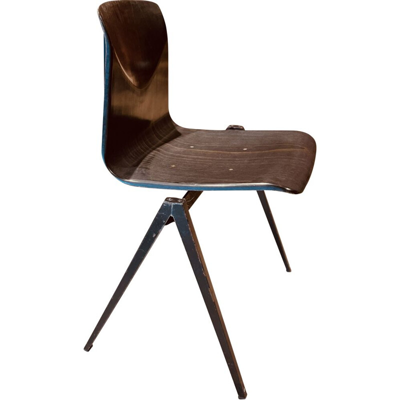 Vintage ebbenhouten stoel model S22 van Galvanitas, 1960