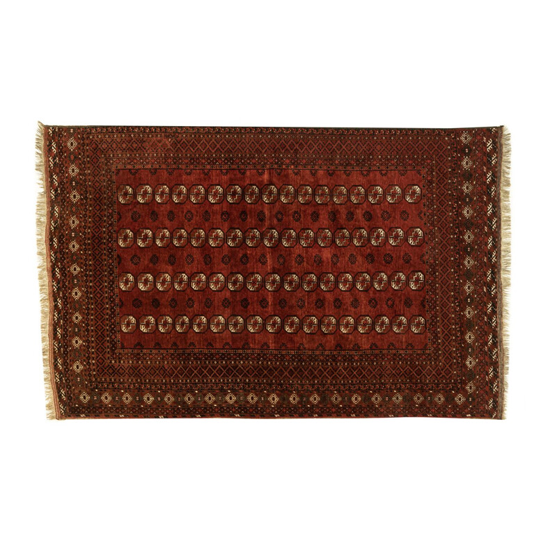 Vintage-Teppich aus Schurwolle aus Buchara, Turkmenistan 1930