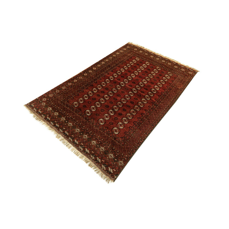 Vintage virgin wool carpet from Bukhara, Turkmenistan 1930