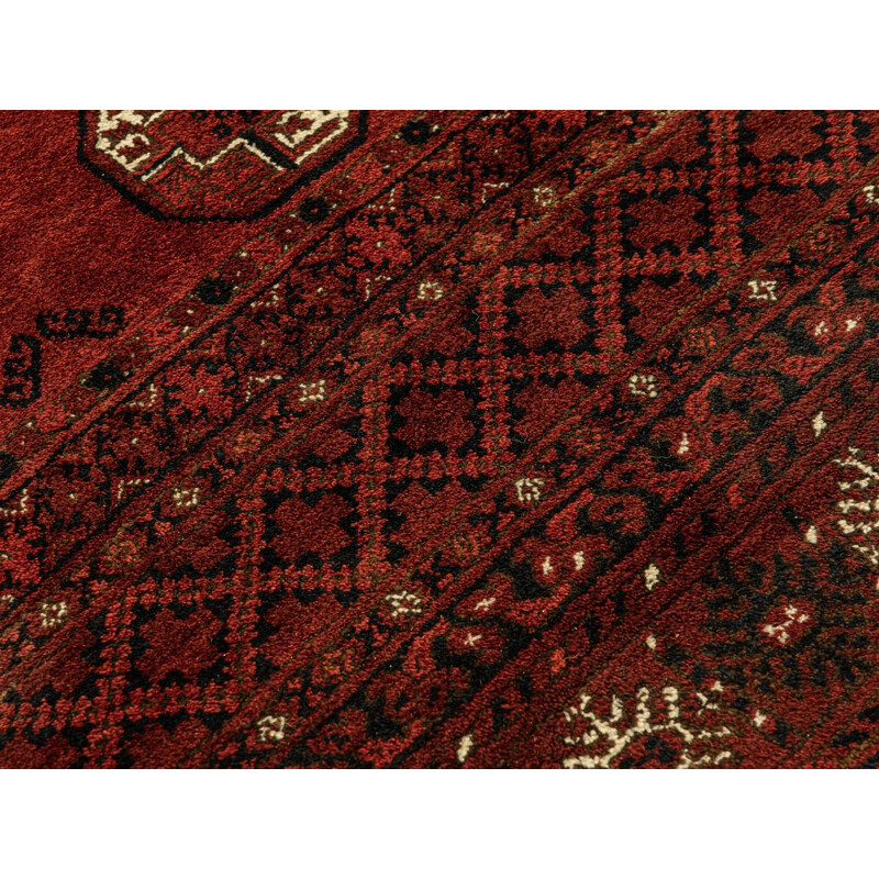 Vintage-Teppich aus Schurwolle aus Buchara, Turkmenistan 1930