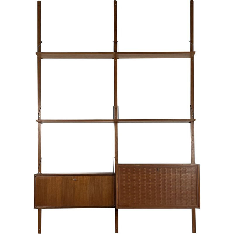 Vintage modular wall shelf "Royal System" by Poul Cadovius for Cado Denmark, 1960