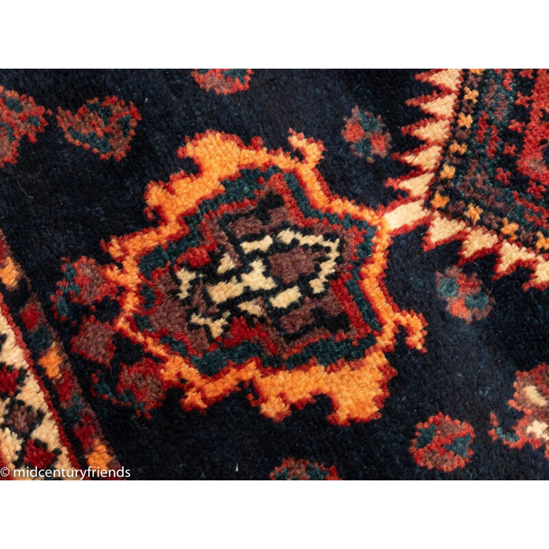 Vintage wool rug, Pakistan 1960s