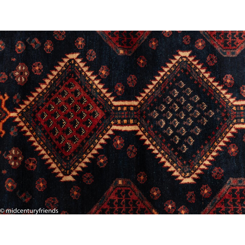 Vintage wool rug, Pakistan 1960s