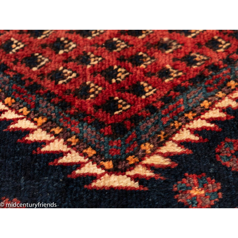 Vintage wool rug, Pakistan 1960s