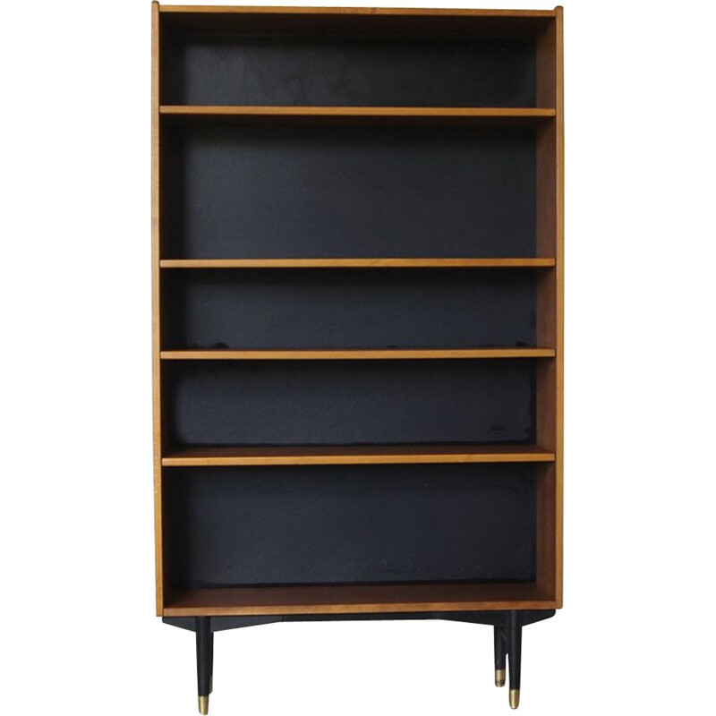 Vintage swedish teak bookcase by Hugo Troeds, 1950s