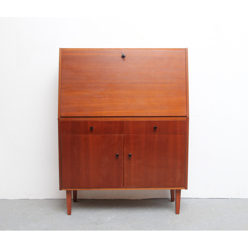 Mid century secretary in wood veneer - 1950s