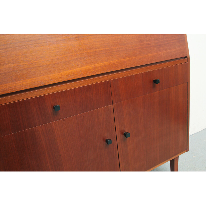 Mid century secretary in wood veneer - 1950s