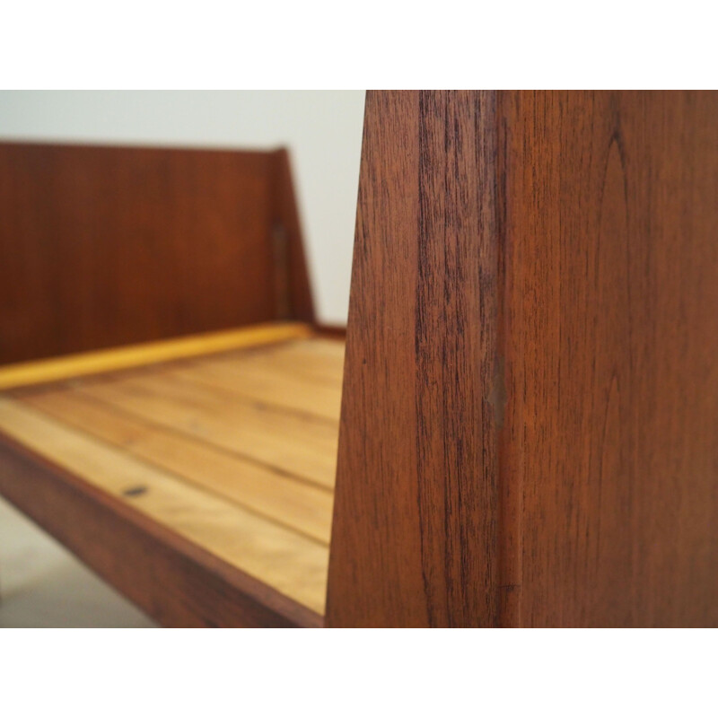 Teak vintage bed, Denmark 1970s