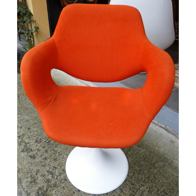 4 TULIP SHELL CHAIR model chairs - 1970s