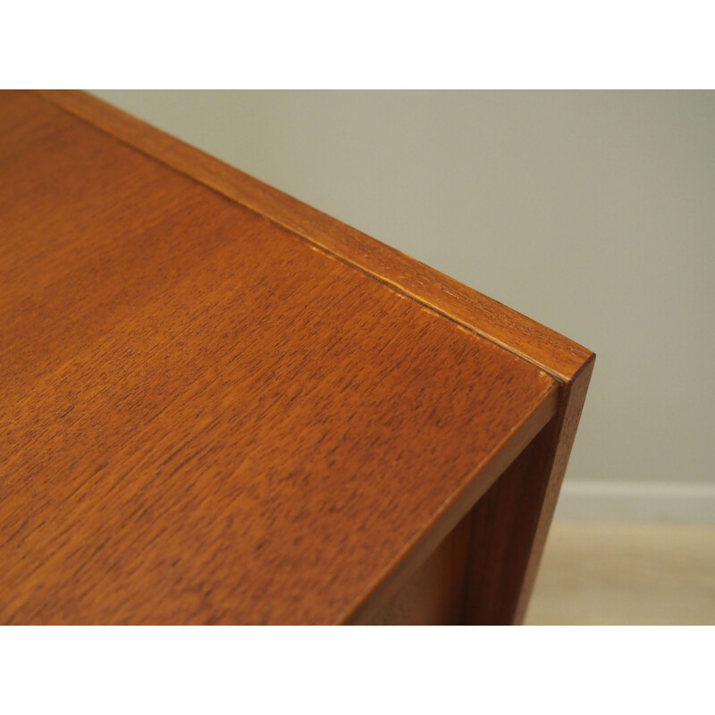 Teak vintage Danish chest of drawers by Domino Møbler, 1970s