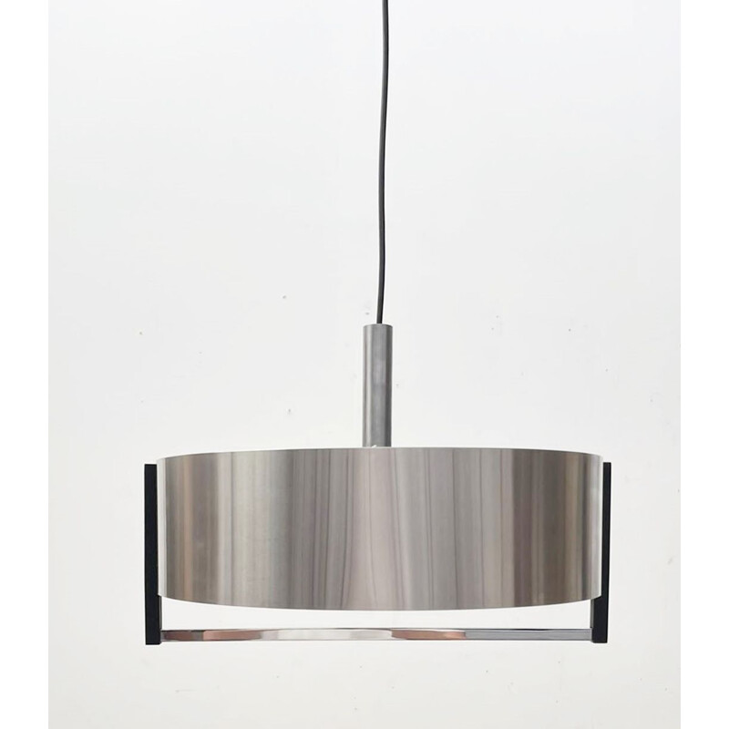 Mid century aluminium pendant lamp, Italy 1970s