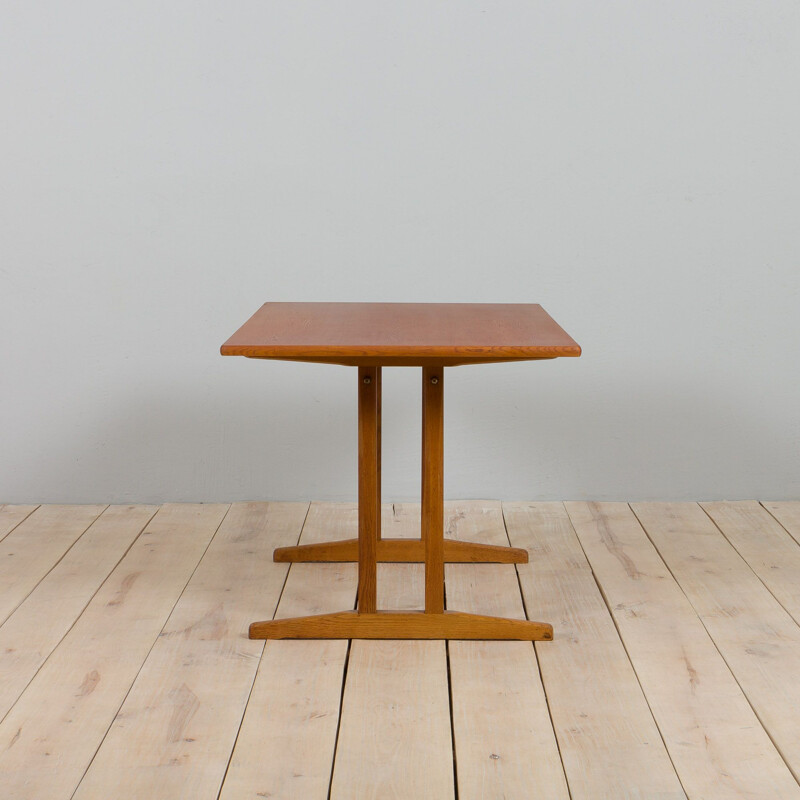 Vintage Shakers oakwood dining table by Borge Mogensen for Fdb, Denmark 1950s