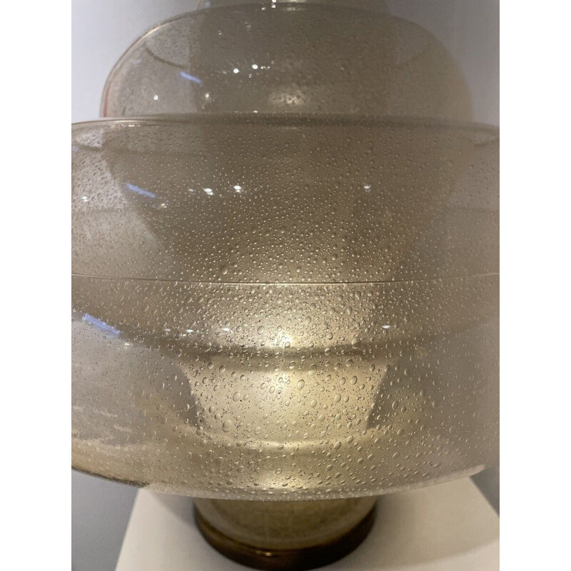 Mid-century Lotus lamp Lt305 in Murano glass by Carlo Nason, Italy 1969