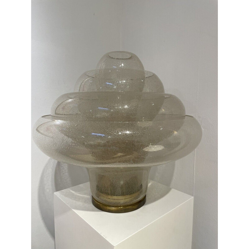 Mid-century Lotus lamp Lt305 in Murano glass by Carlo Nason, Italy 1969