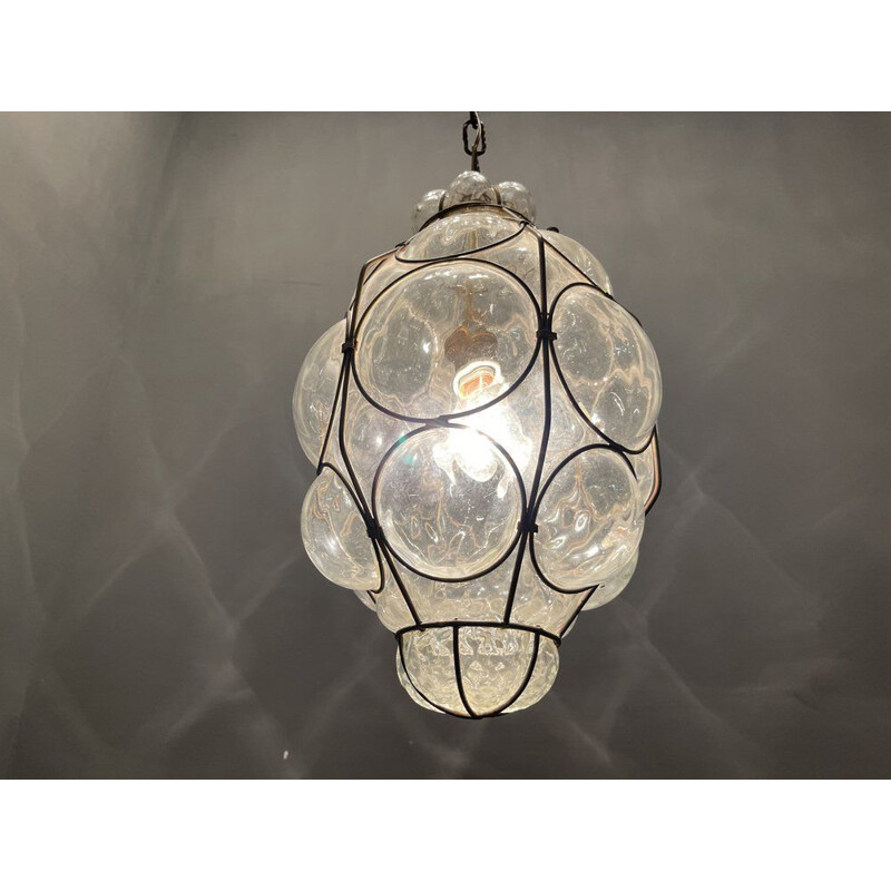 Vintage Italian Murano glass pendant lamp