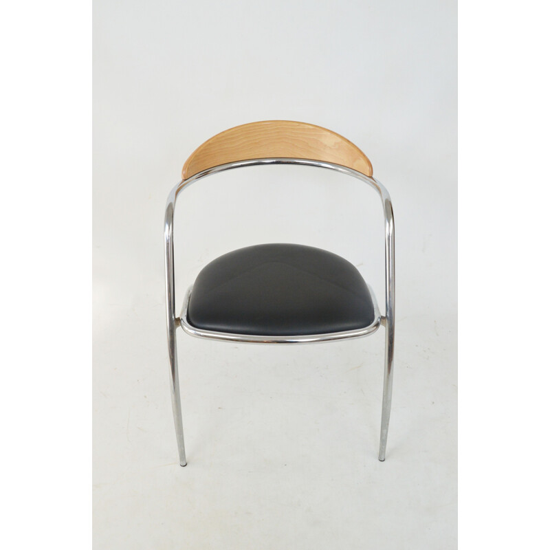 Mid-century chair Effezeta, Italy 1980s