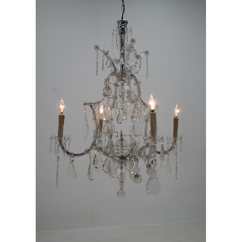 Vintage crystal chandelier of Maria Theresa, Austria 1900