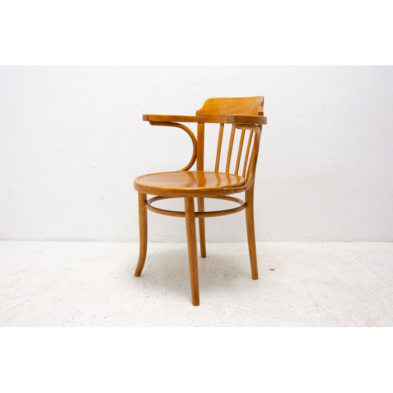 Sedia da ufficio Thonet vintage, Cecoslovacchia 1930