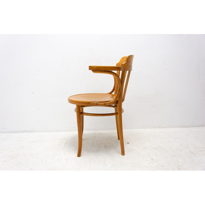 Cadeira de escritório Vintage Thonet, Checoslováquia 1930