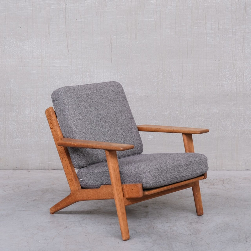 Danish oak armchair GE290 vintage by Hans J Wegner for Getama